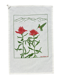 Indian Paint Brush & Hummingbird Tea Towel