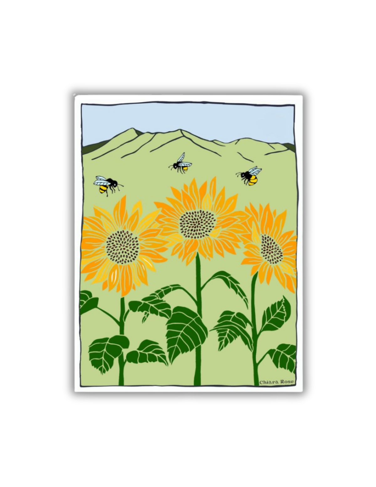 Sunflower Postcard