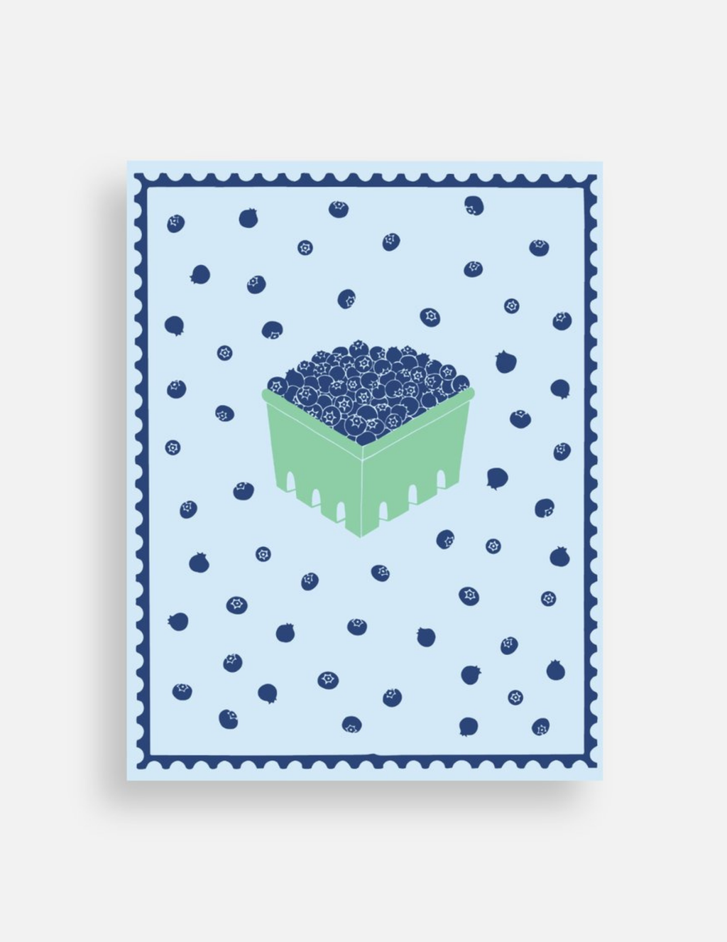 Blueberry Postcard