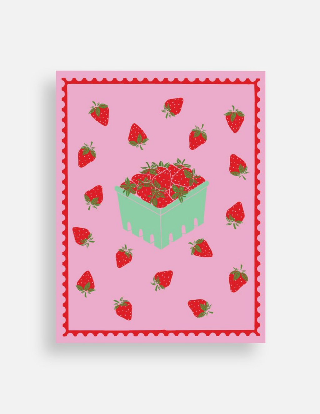 Strawberry Postcard
