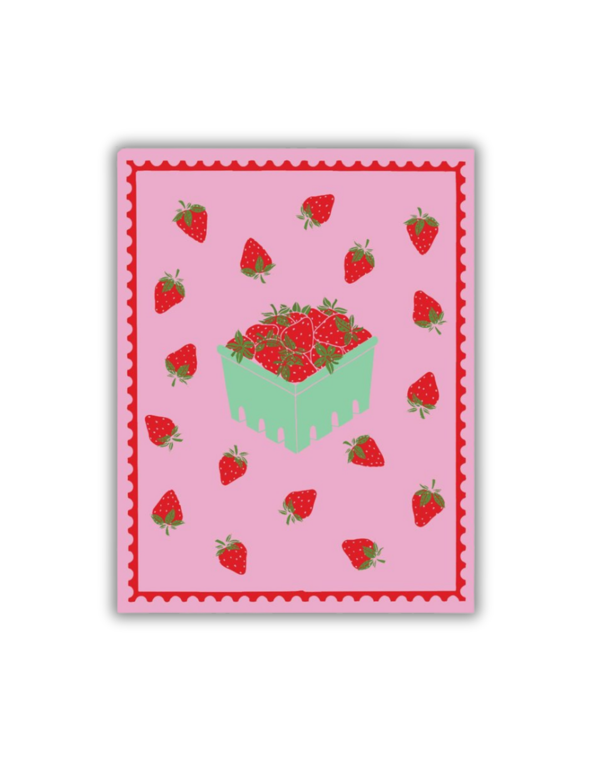 Strawberry Postcard