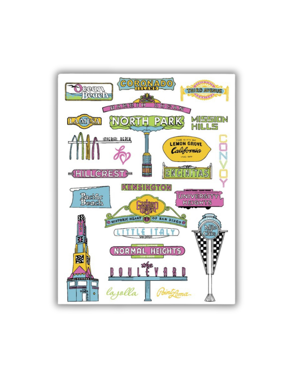 San Diego Signs Postcard