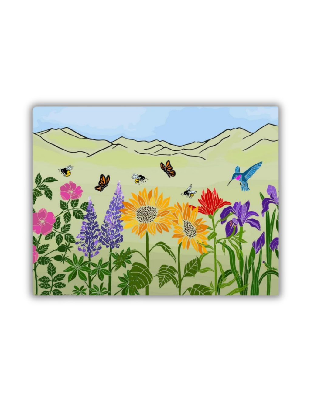 Flower Scene Postcard