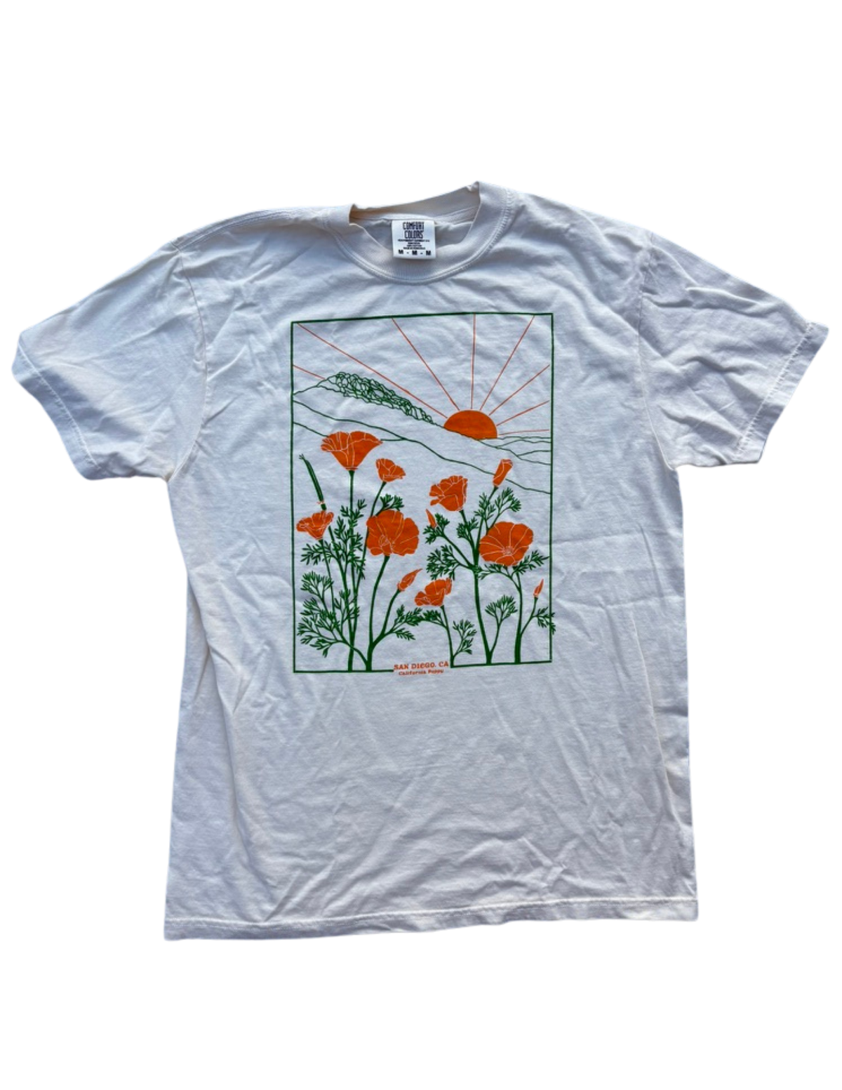 Poppy T-Shirt Unisex Comfort Colors