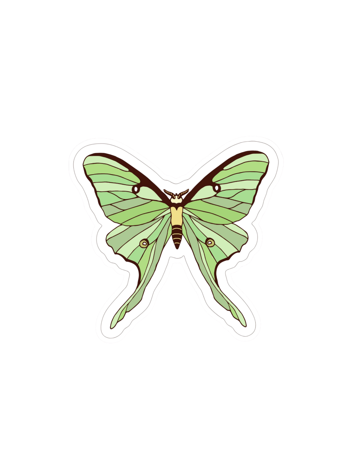 Luna Moth Sticker