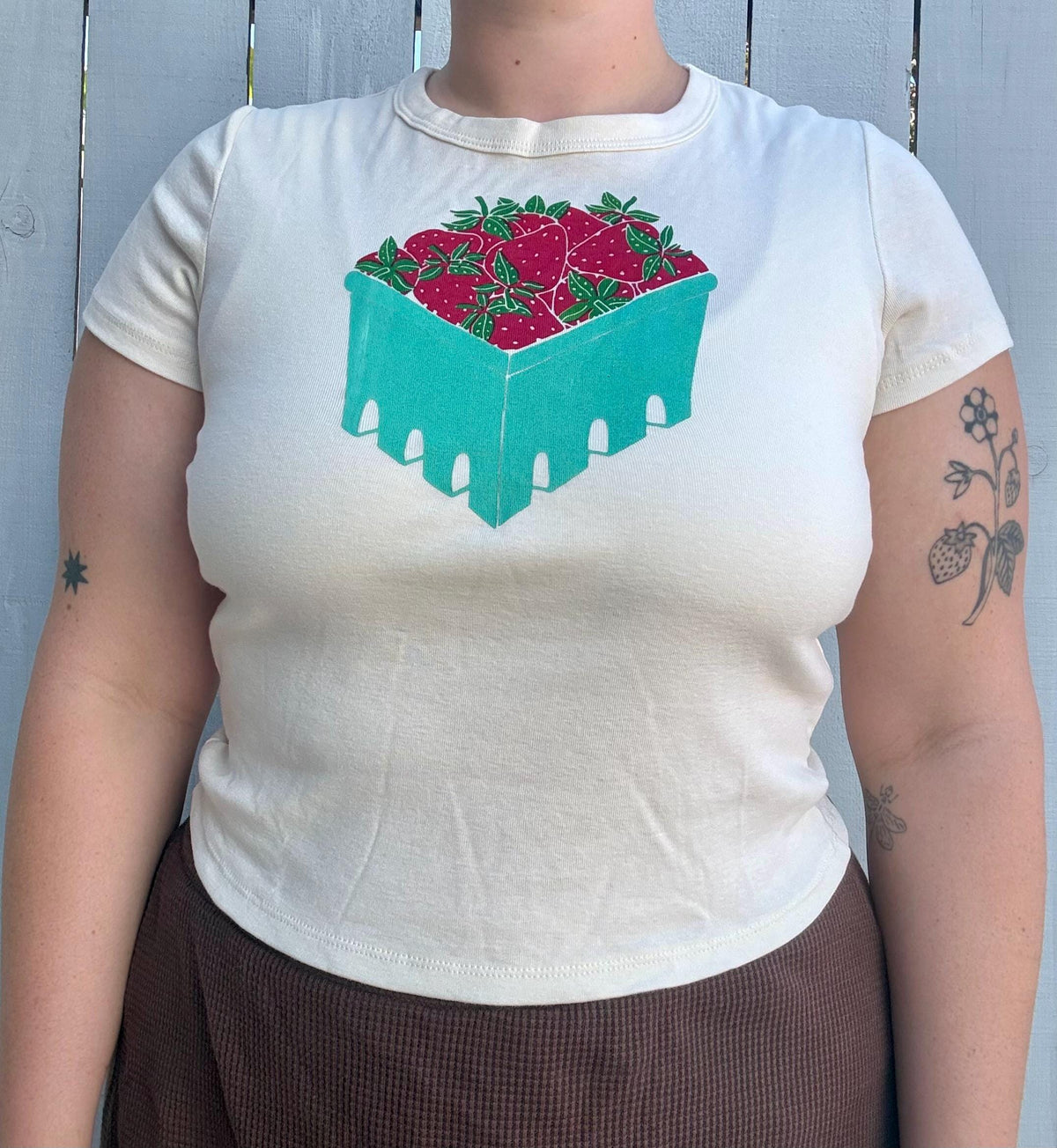 Strawberry Basket Baby Tee