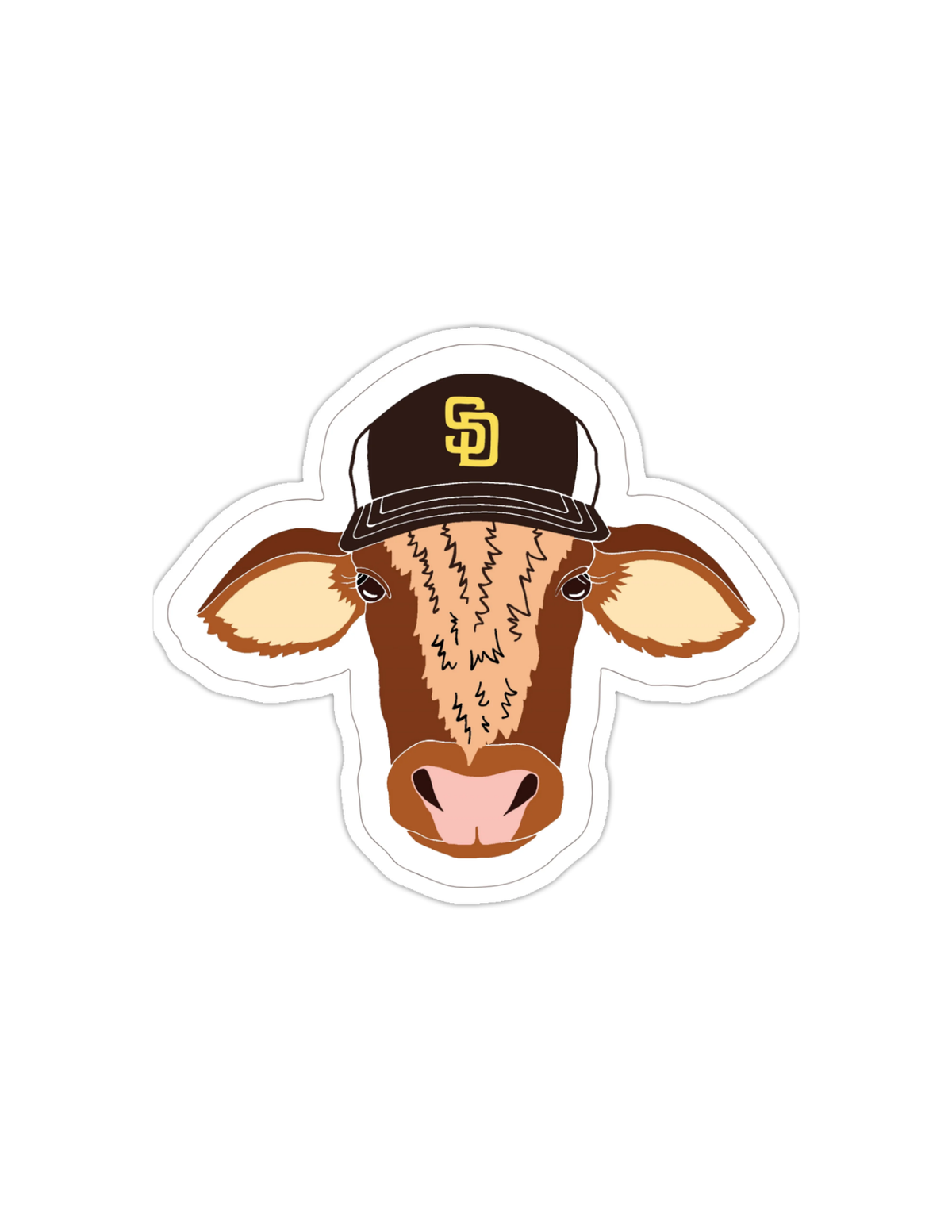 SD Cow Sticker