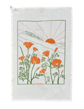 California Poppy Tea Towel