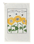 Sunflower and Bee Tea Towel