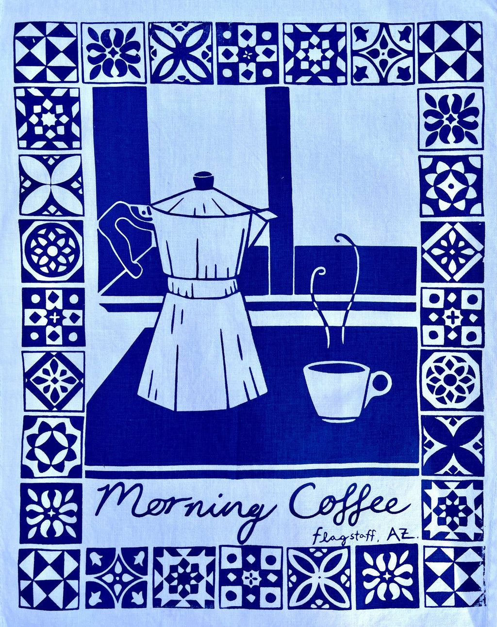 Morning Coffee Tea Towel