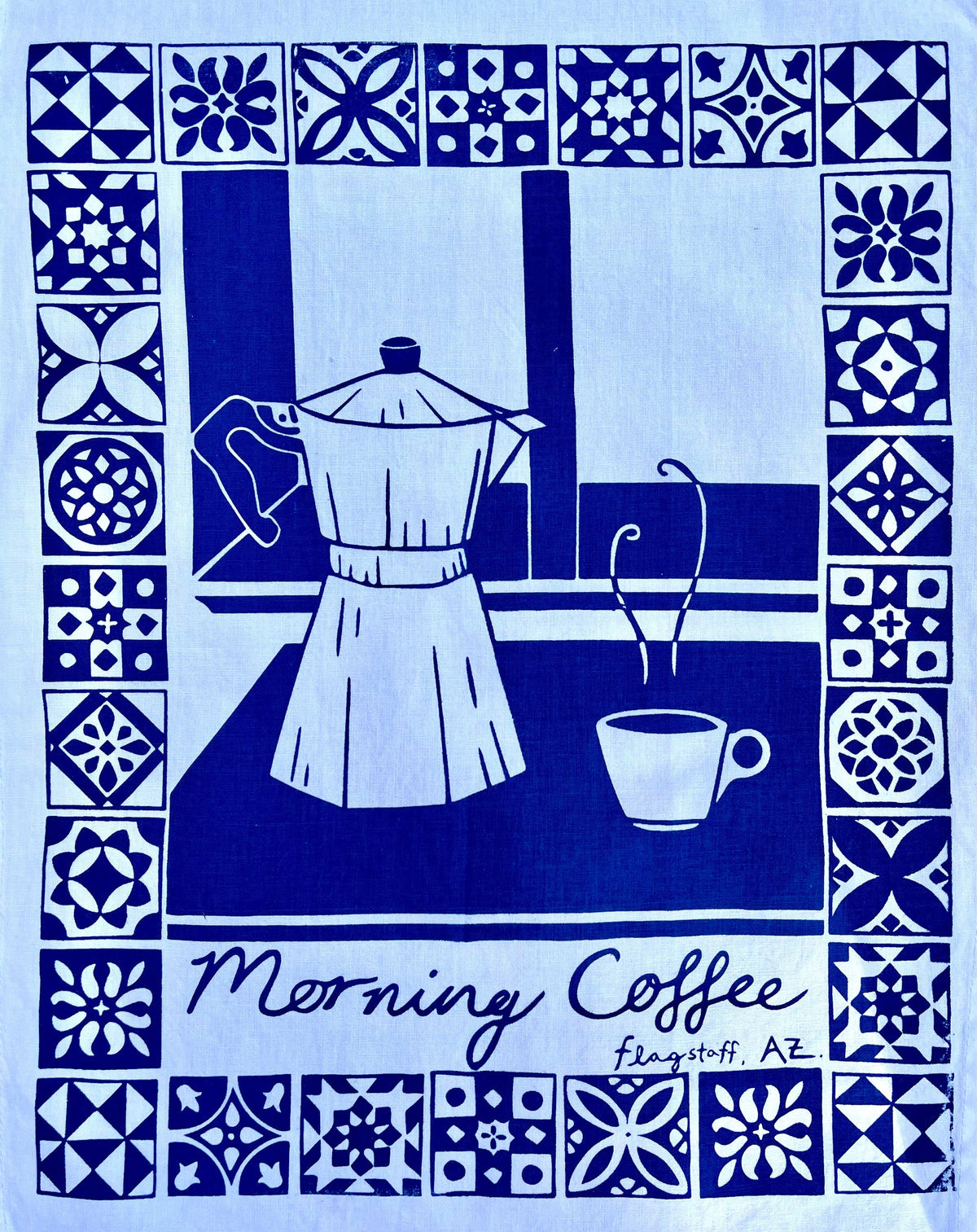 Morning Coffee Tea Towel