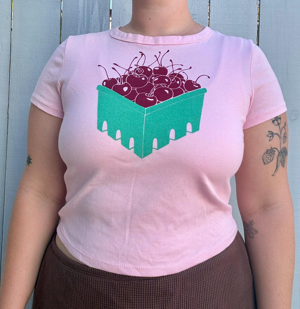 Cherry Basket Baby Tee