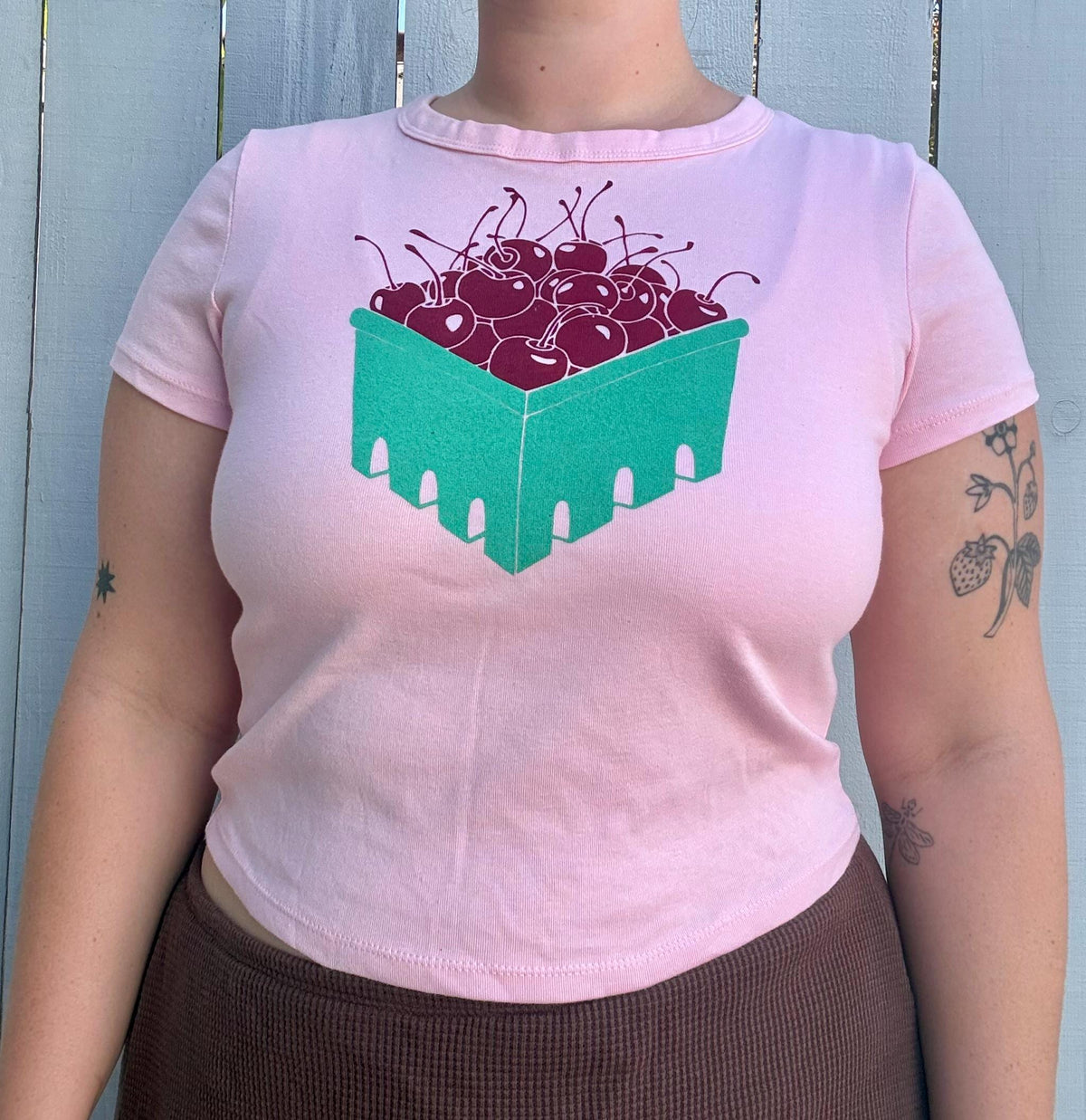 Cherry Basket Baby Tee