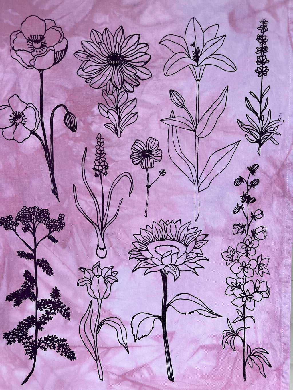 Flower Tea Towel